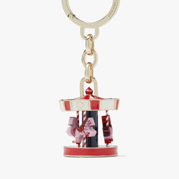 Kate Spade ✨🎁🎠 carousel keychain charm NWT - Picture 4 of 9